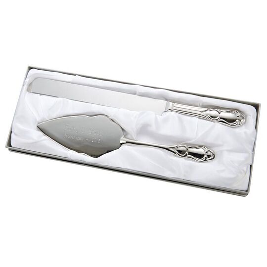 Elegant Handled Cake Knife and Server